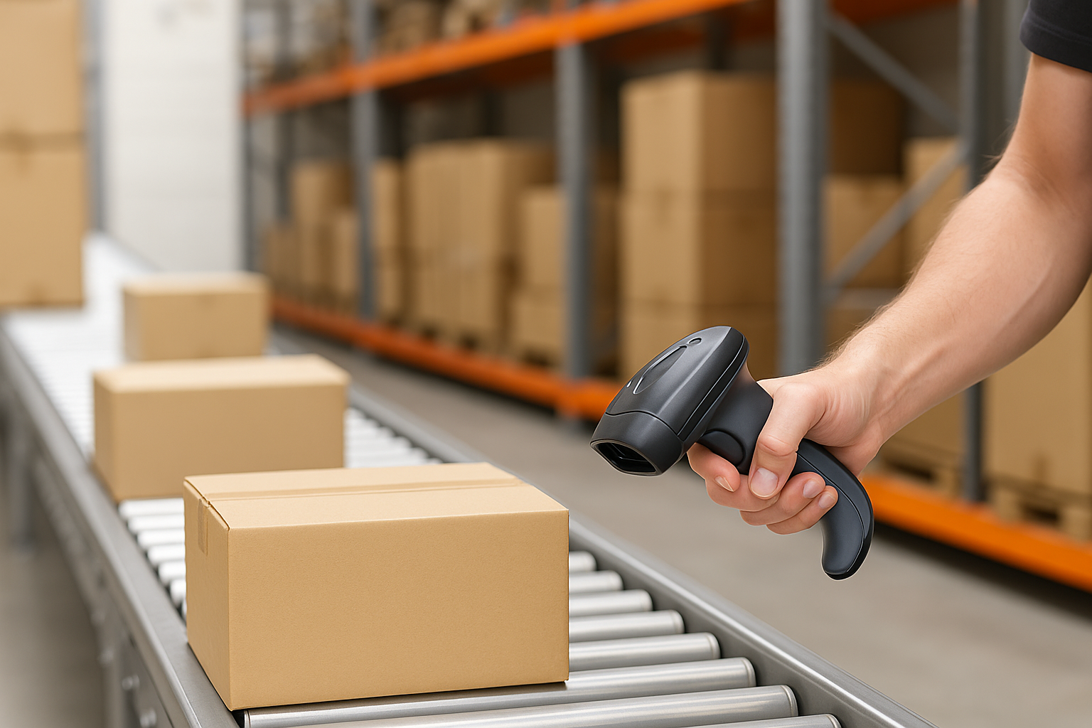 barcode reader use in logistics warehouse