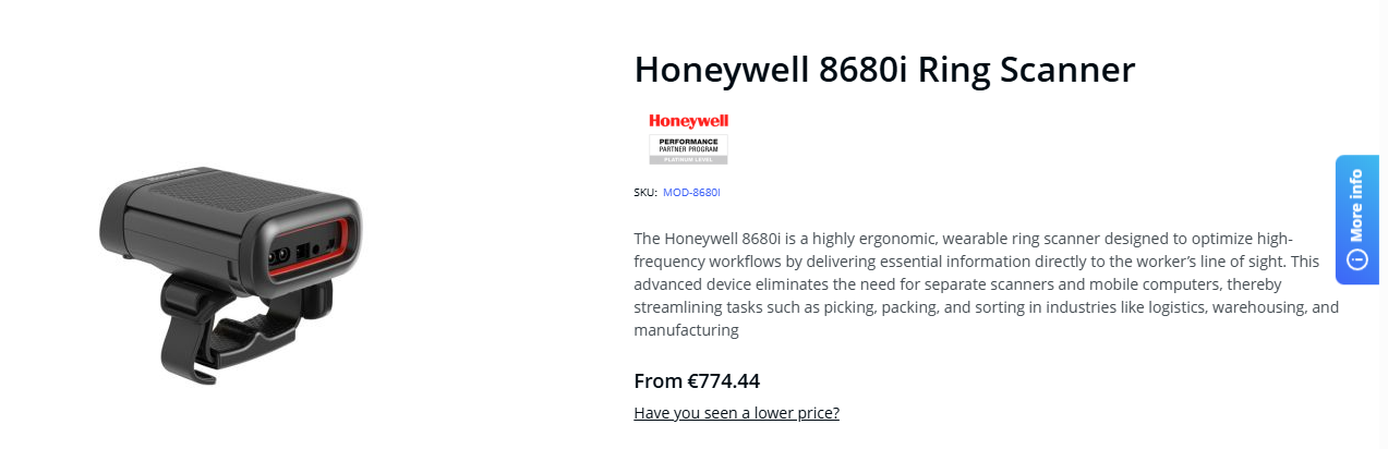 Honeywell 8680i Ring Scanner